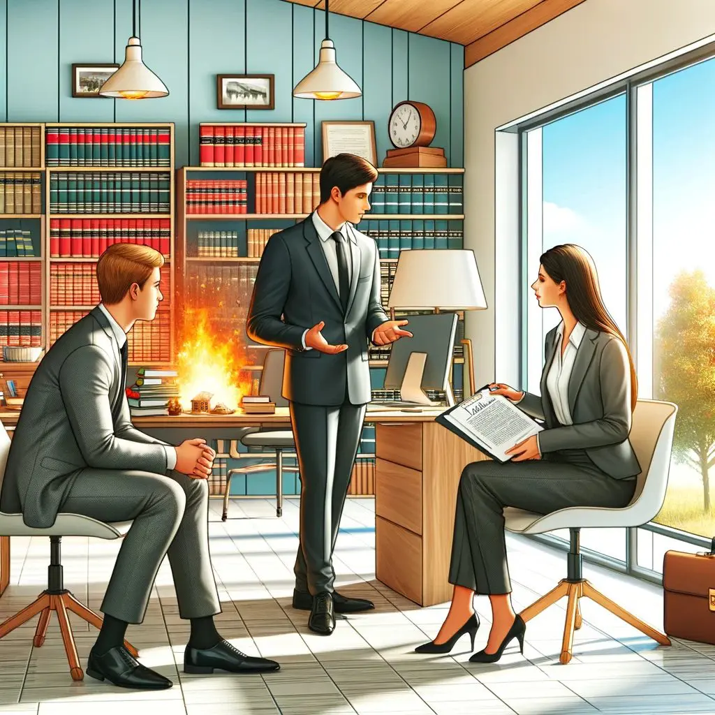 Empathetic Legal Support for Fire-Loss Victims: A Vibrant Office Environment
