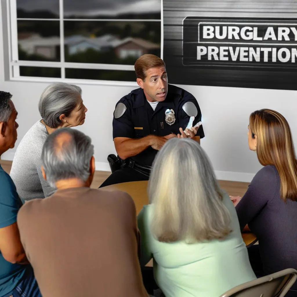 Engaging Discussion on Burglary Prevention with Law Enforcement