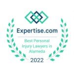 Expertise.com Best Personal Injury Lawyers in Alameda 2022 badge