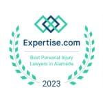 Expertise.com Best Personal Injury Lawyers in Alameda 2023 badge