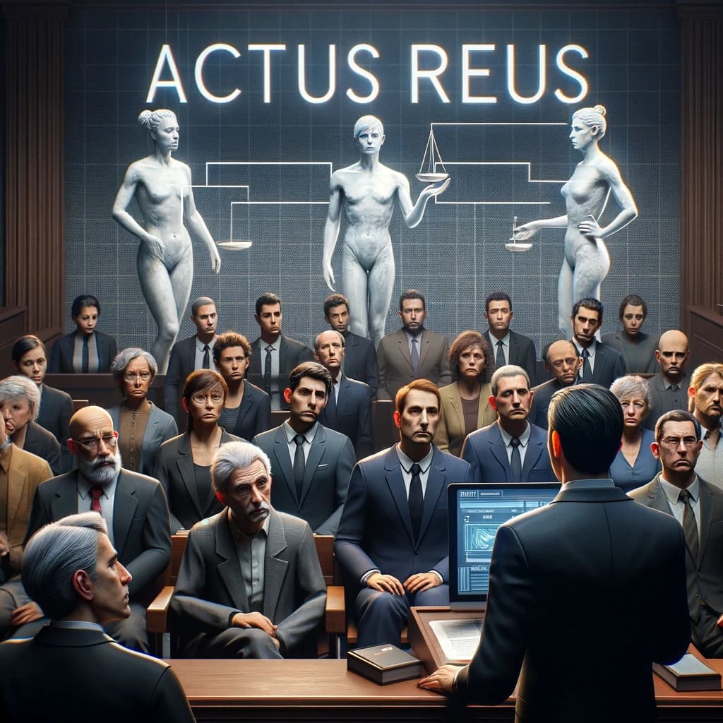 Demostrando el Actus Reus: Explicación de un abogado ante un tribunal
