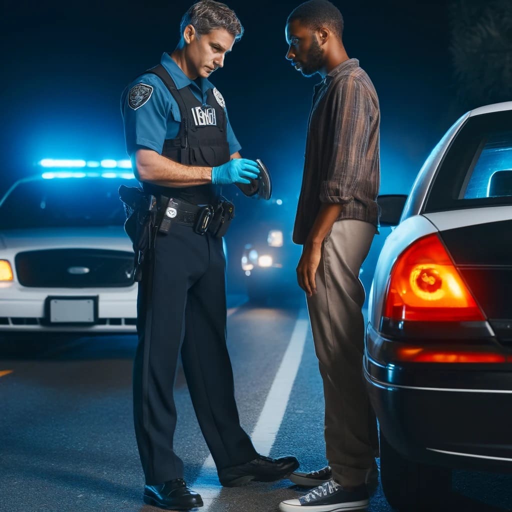 DUI Enforcement in Action: Professional Interaction During Field Test
