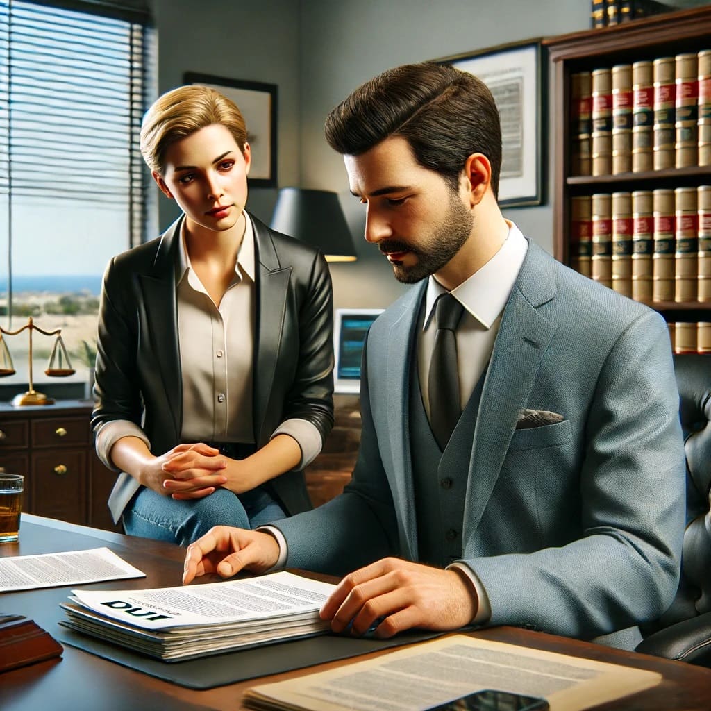 Legal Consultation with DUI Attorney in Professional Setting