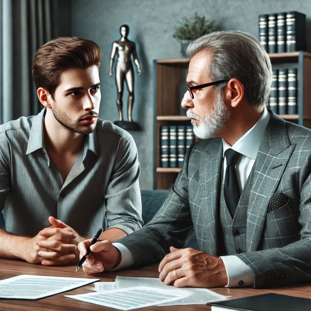Client Discussing Divorce with a Professional Lawyer