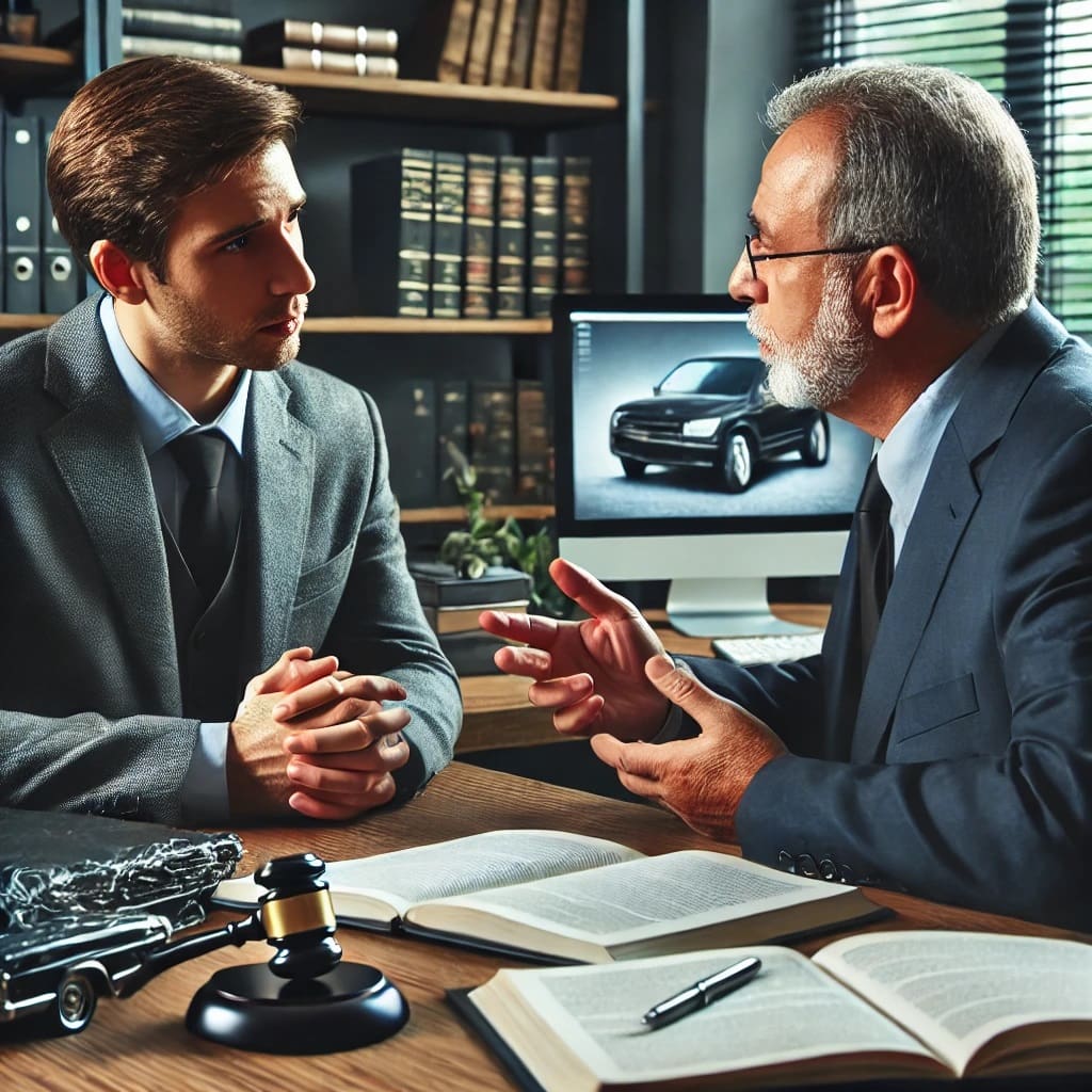 Reviewing Car Accident Case with Experienced Lawyer