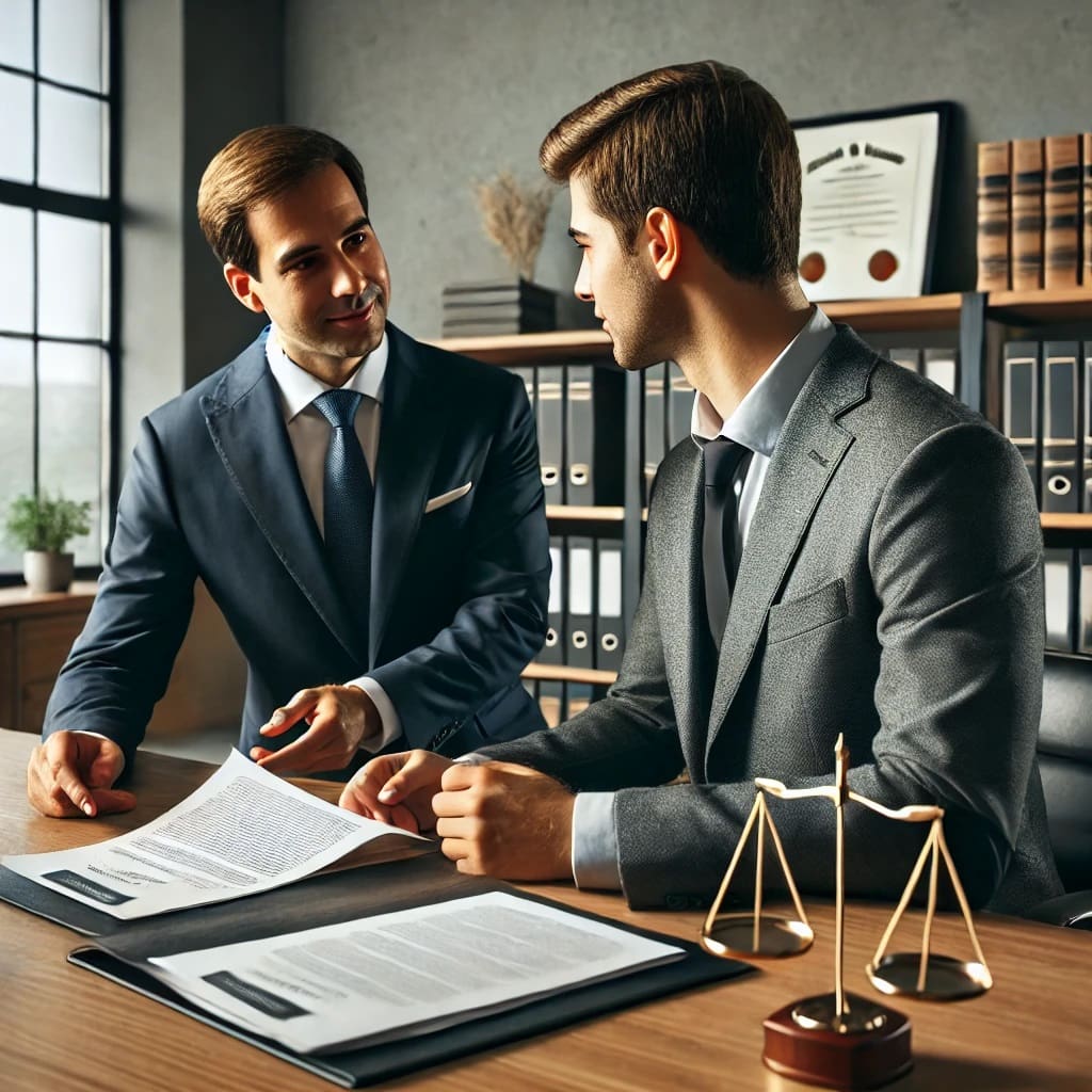 Discussing Case Documents with Personal Injury Attorney