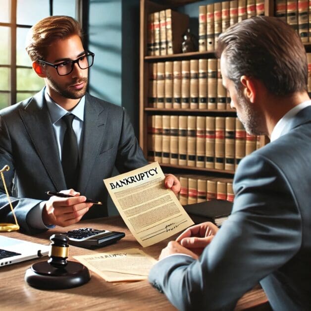 Client Consults With Lawyer About How Often Bankruptcy Can Be Filed