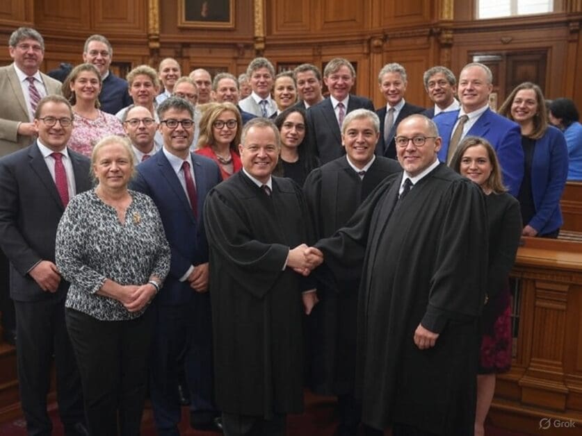 Recent Supreme Court Decisions Enhance Rights in Grand Court with Cheerful Handshakes