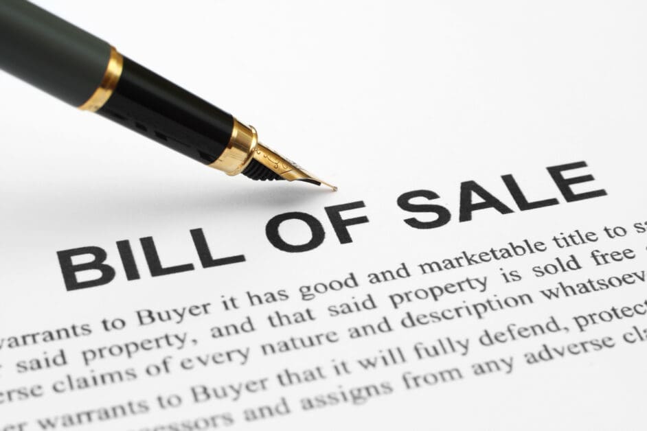 Protect Assets: Understand the Legal Value of a Bill of Sale Today