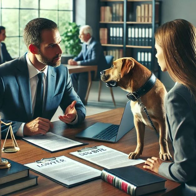 Client Consults with Lawyer on Legal Options After a Dog Bite Incident