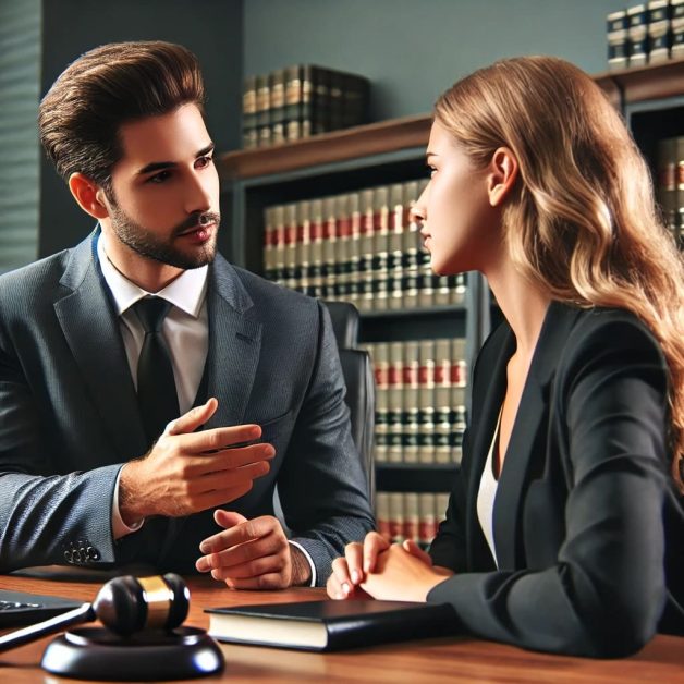 Lawyer and Client Discussing Personal Injury Case